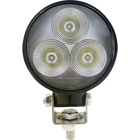 Tiger Lights 12V Round LED Headlight 2.5 Amps, 30 Watts, Flood Offroad Light; TL8090